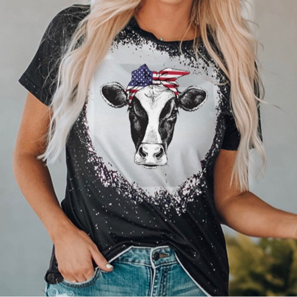 American Cow Graphic Tee